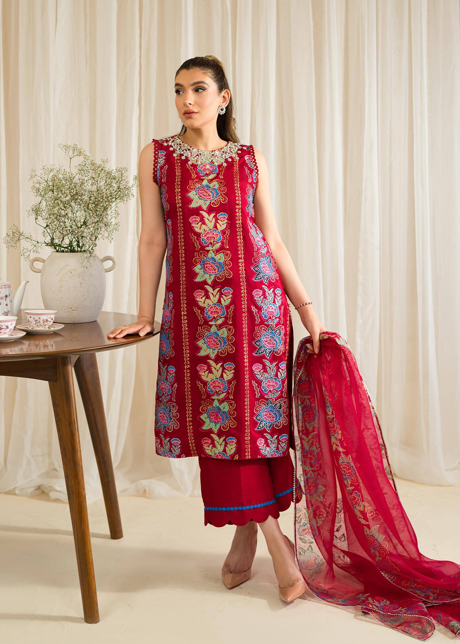 Sadaf Fawad Khan | Eid Pret 24 | Isra - Pakistani Designer Dress - by Sadaf Fawad Khan | Type: Formal - 100% Original at Saira Sultan