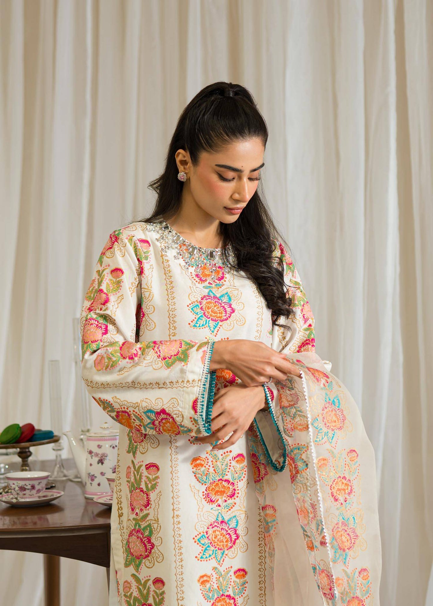 Sadaf Fawad Khan | Eid Pret 24 | Emel - Pakistani Designer Dress - by Sadaf Fawad Khan | Type: Formal - 100% Original at Saira Sultan