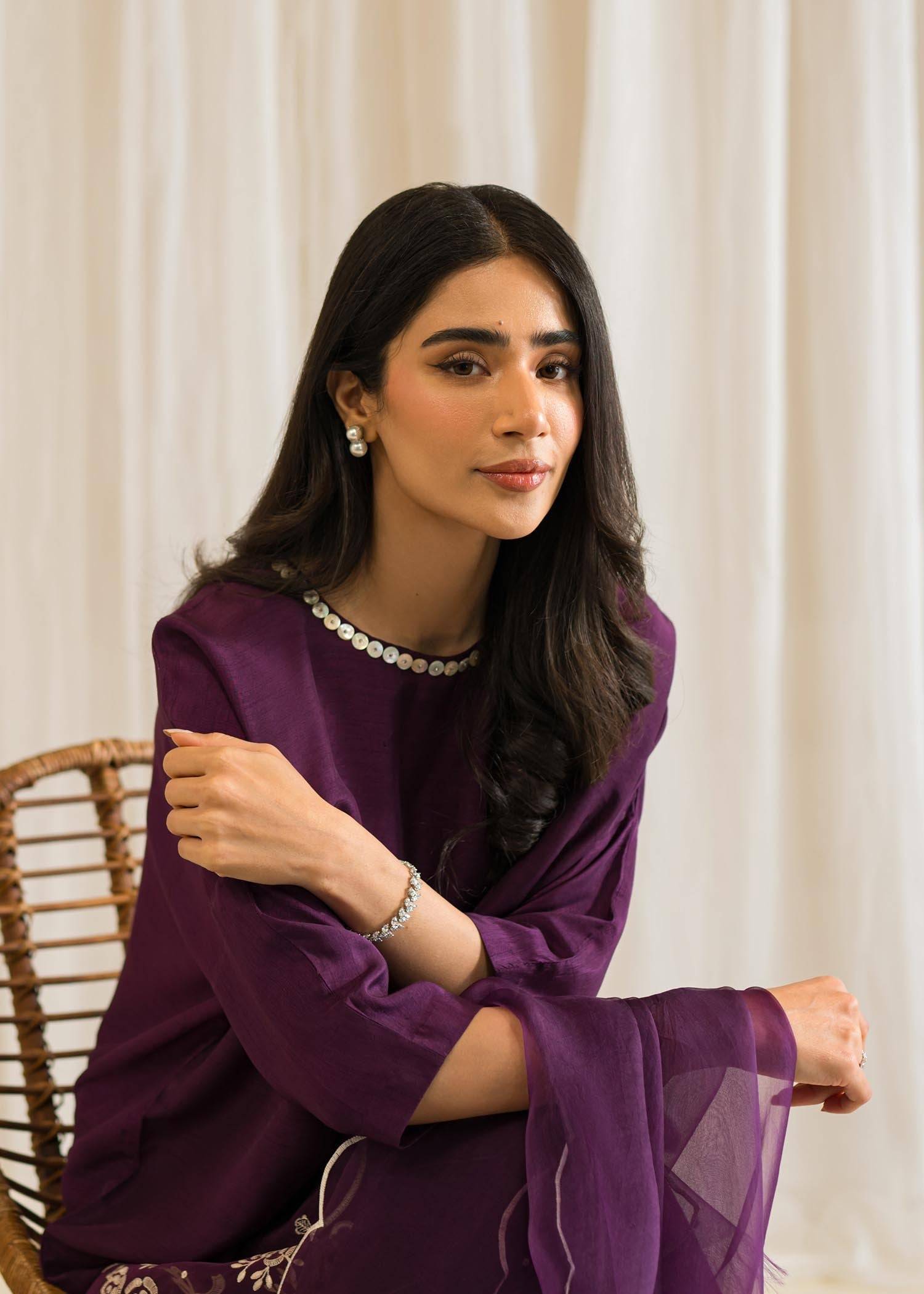Sadaf Fawad Khan | Eid Pret 24 | Wisteria - Pakistani Designer Dress - by Sadaf Fawad Khan | Type: Formal - 100% Original at Saira Sultan