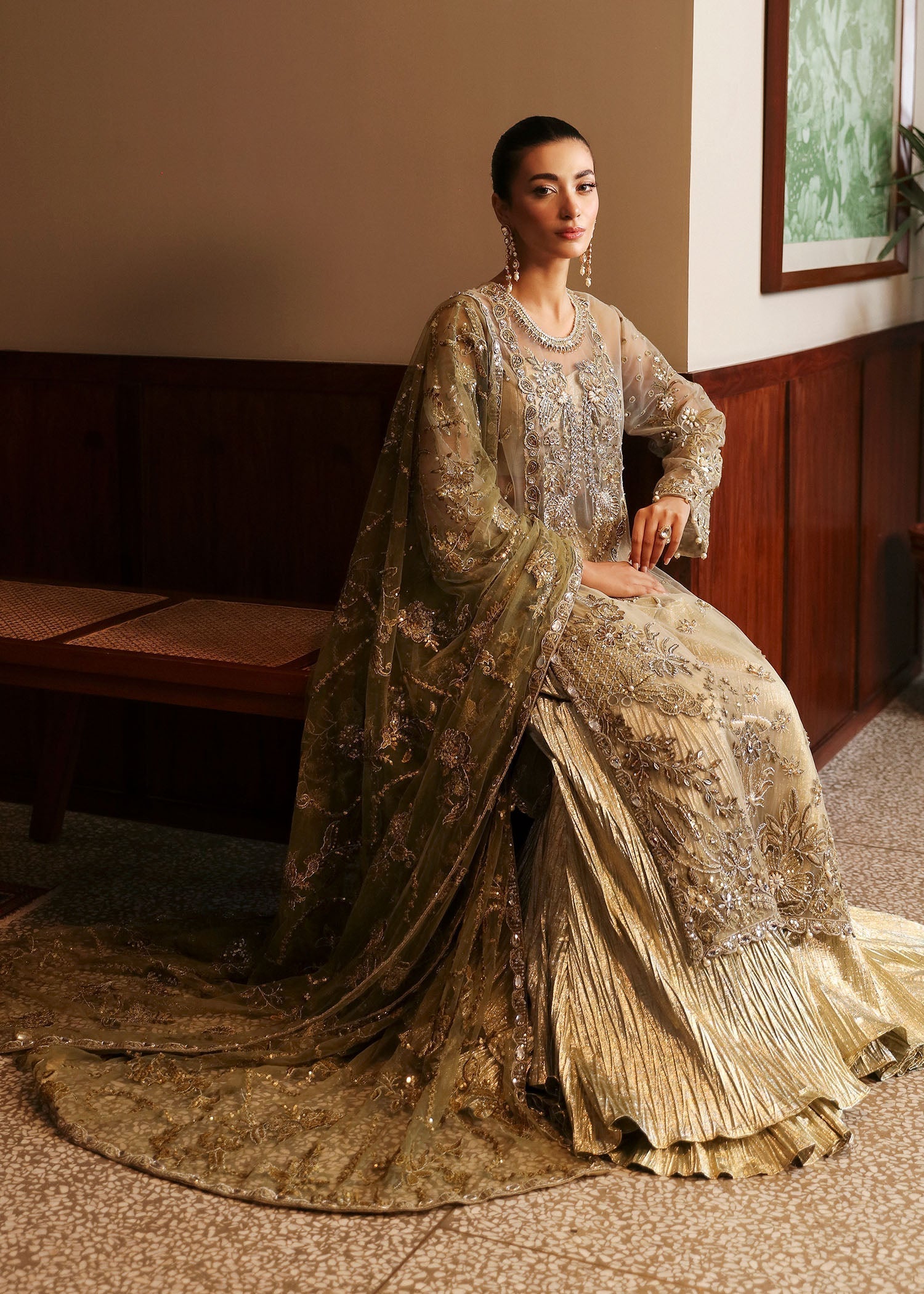 Sadaf Fawad Khan | Late Checkout at the Fred | Olea XL Olive Net