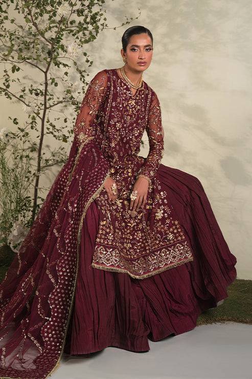 Saffron | Celeste Festive Edit 24 | Rosette - Pakistani Designer Dress - by Saffron | Type: Formal - 100% Original at Saira Sultan