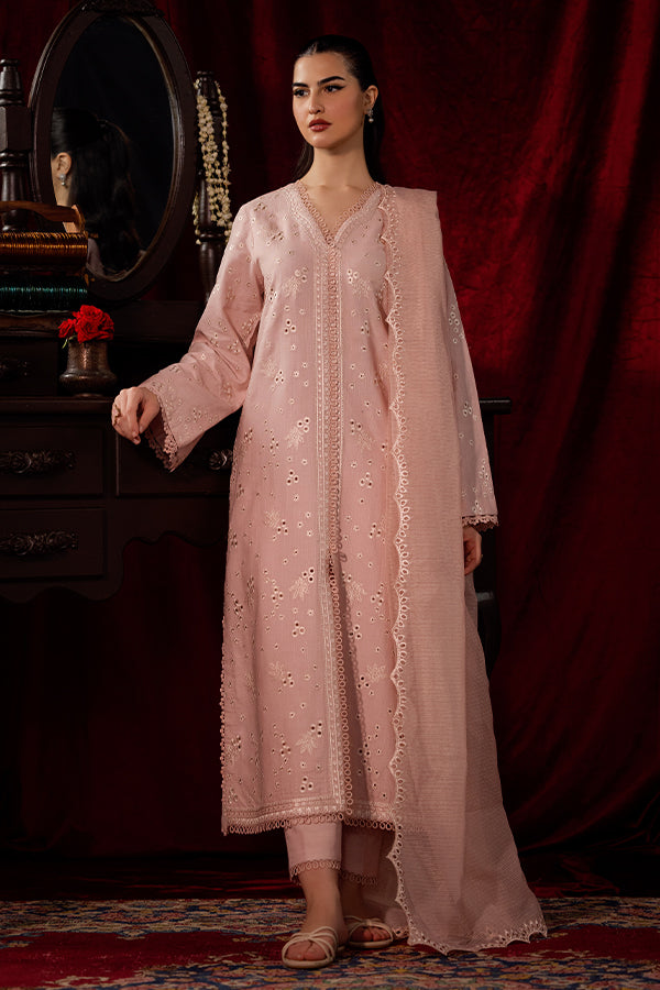 Saffron | Celestial Fall 24 | PETAL MIST XS Pink Khaddar