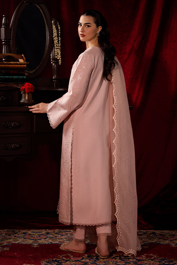 Saffron | Celestial Fall 24 | PETAL MIST S Pink Khaddar