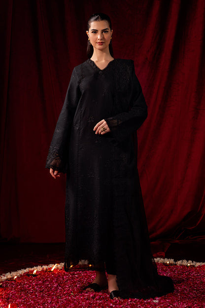 Saffron | Celestial Fall 24 | MIDNIGHT ONYX XS Black Khaddar