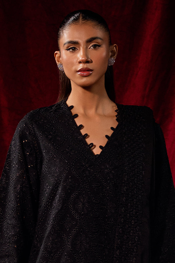 Saffron | Celestial Fall 24 | BLACK DAHLIA XL Black Khaddar