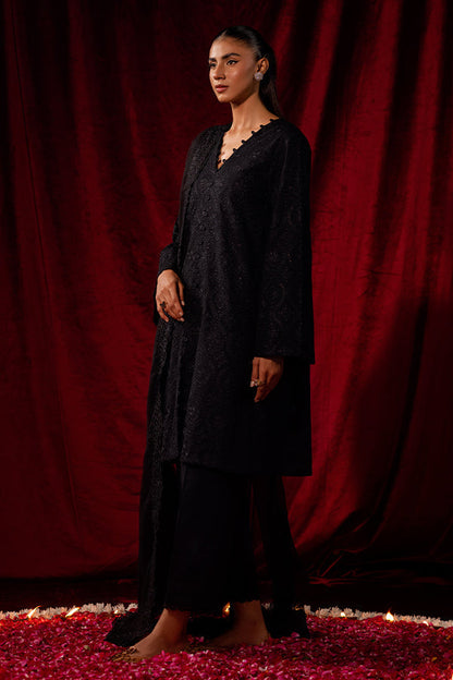 Saffron | Celestial Fall 24 | BLACK DAHLIA L Black Khaddar
