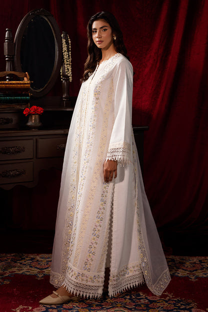 Saffron | Celestial Fall 24 | PEARLESCENT L Off White Khaddar
