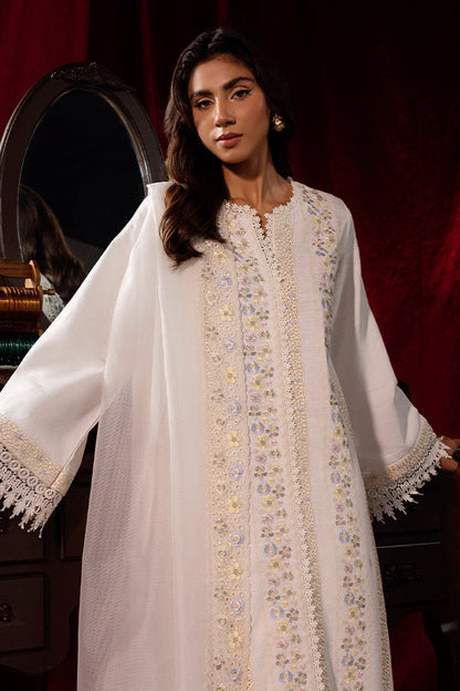 Saffron | Celestial Fall 24 | PEARLESCENT M Off White Khaddar
