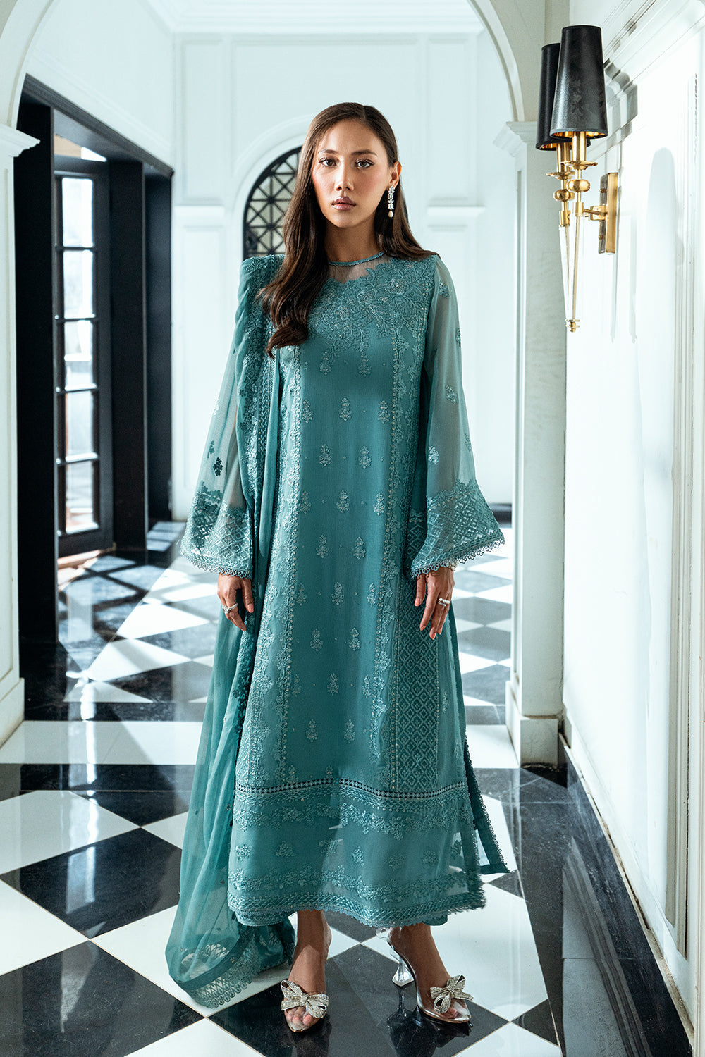 Azure | Ensembles | Sage Mystery - Pakistani Designer Dress - by Azure - Type : Ladies Clothes - 100% Original at Saira Sultan