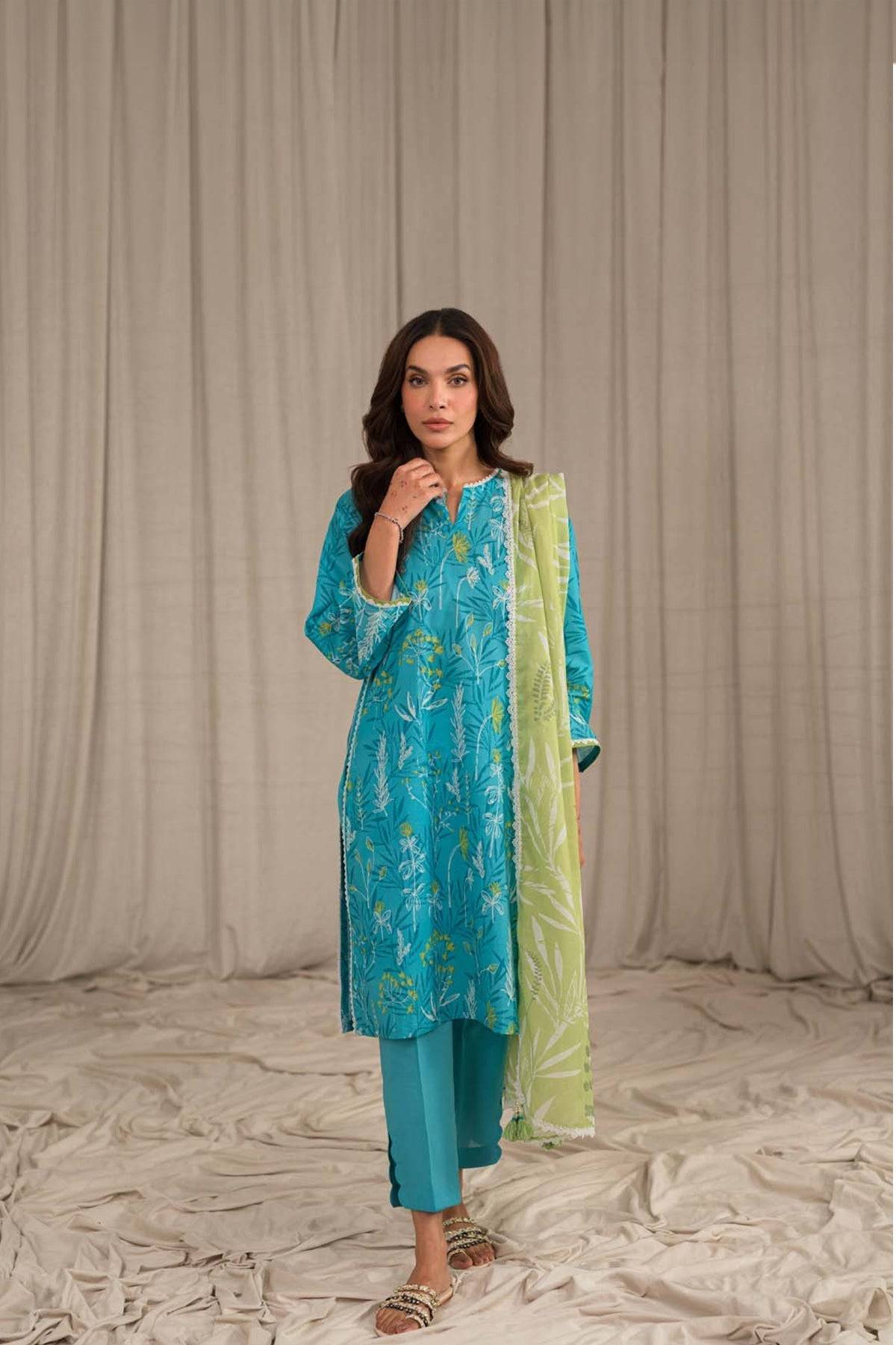 Sahar | Print Edit SS24 | P-09 - Pakistani Designer Dress - by Sahar | Type: Luxury - 100% Original at Saira Sultan