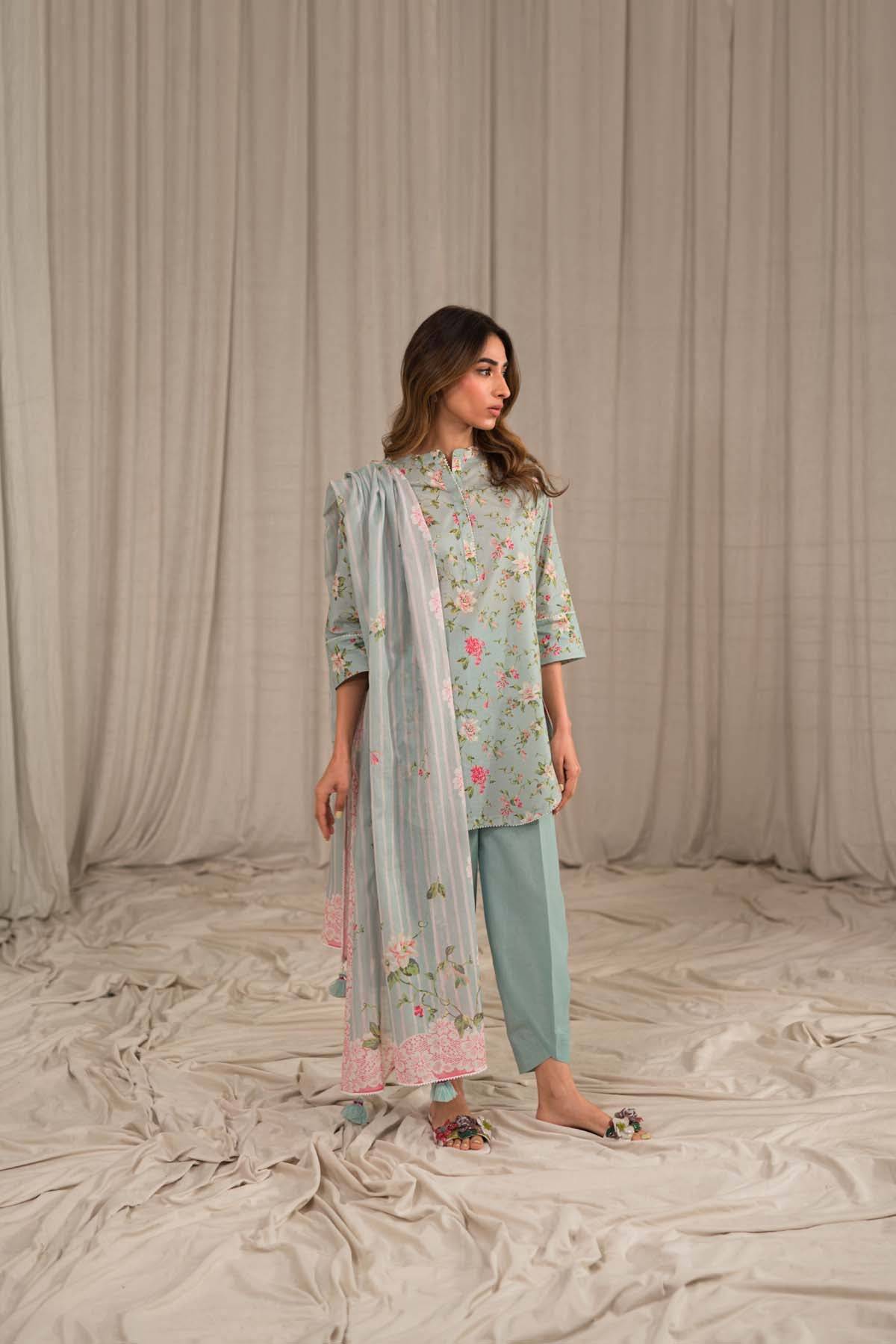 Sahar | Print Edit SS24 | P-03 - Pakistani Designer Dress - by Sahar | Type: Luxury - 100% Original at Saira Sultan