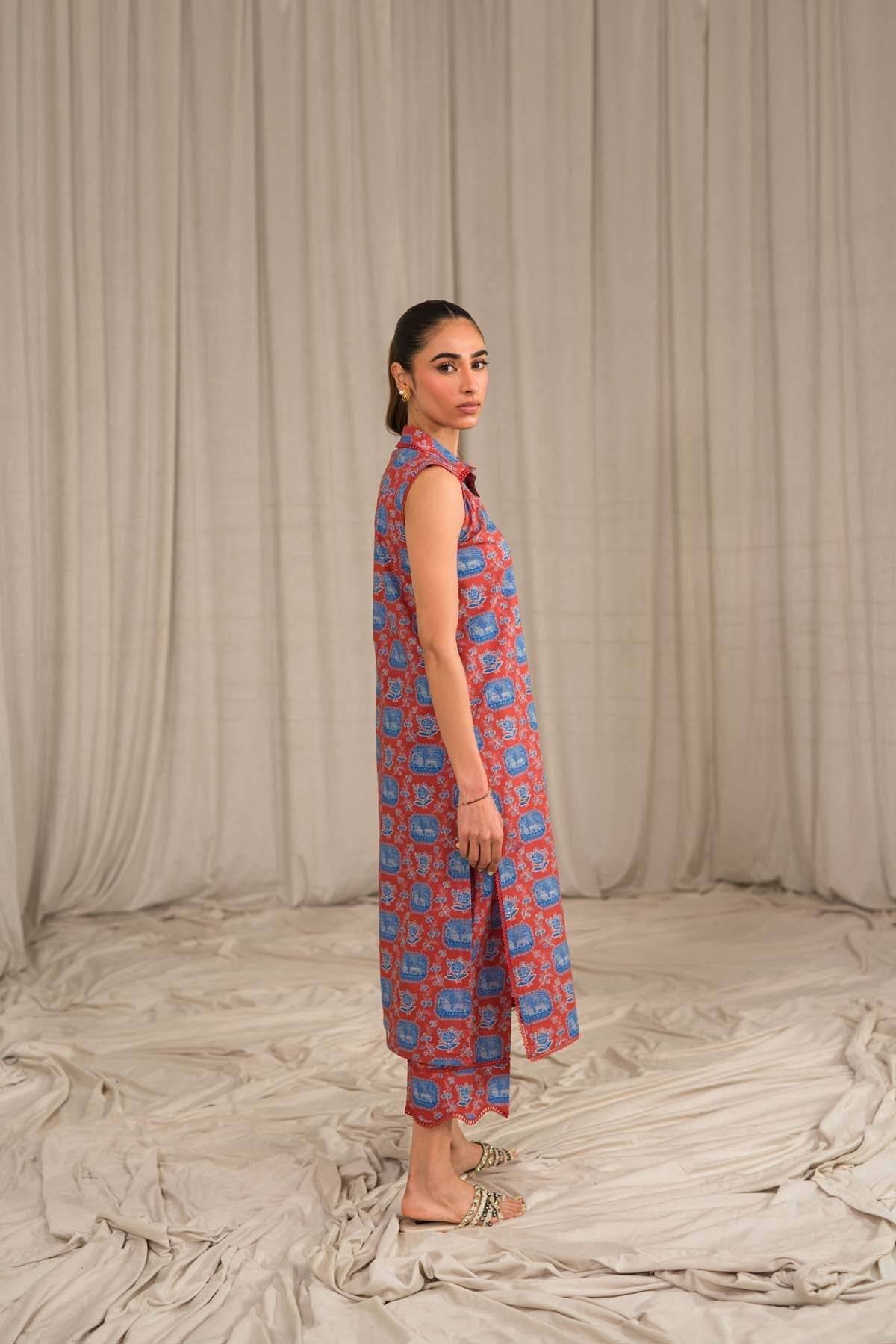 Sahar | Print Edit SS24 | P-04 - Pakistani Designer Dress - by Sahar | Type: Luxury - 100% Original at Saira Sultan