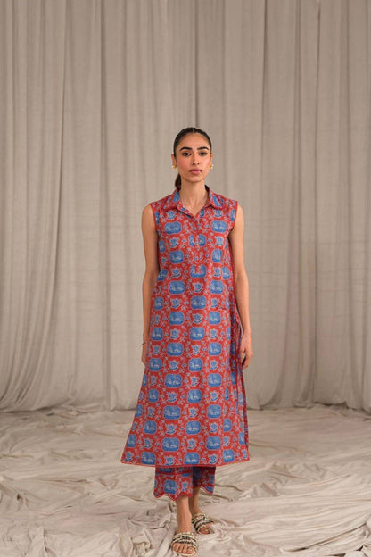 Sahar | Print Edit SS24 | P-04 - Pakistani Designer Dress - by Sahar | Type: Luxury - 100% Original at Saira Sultan