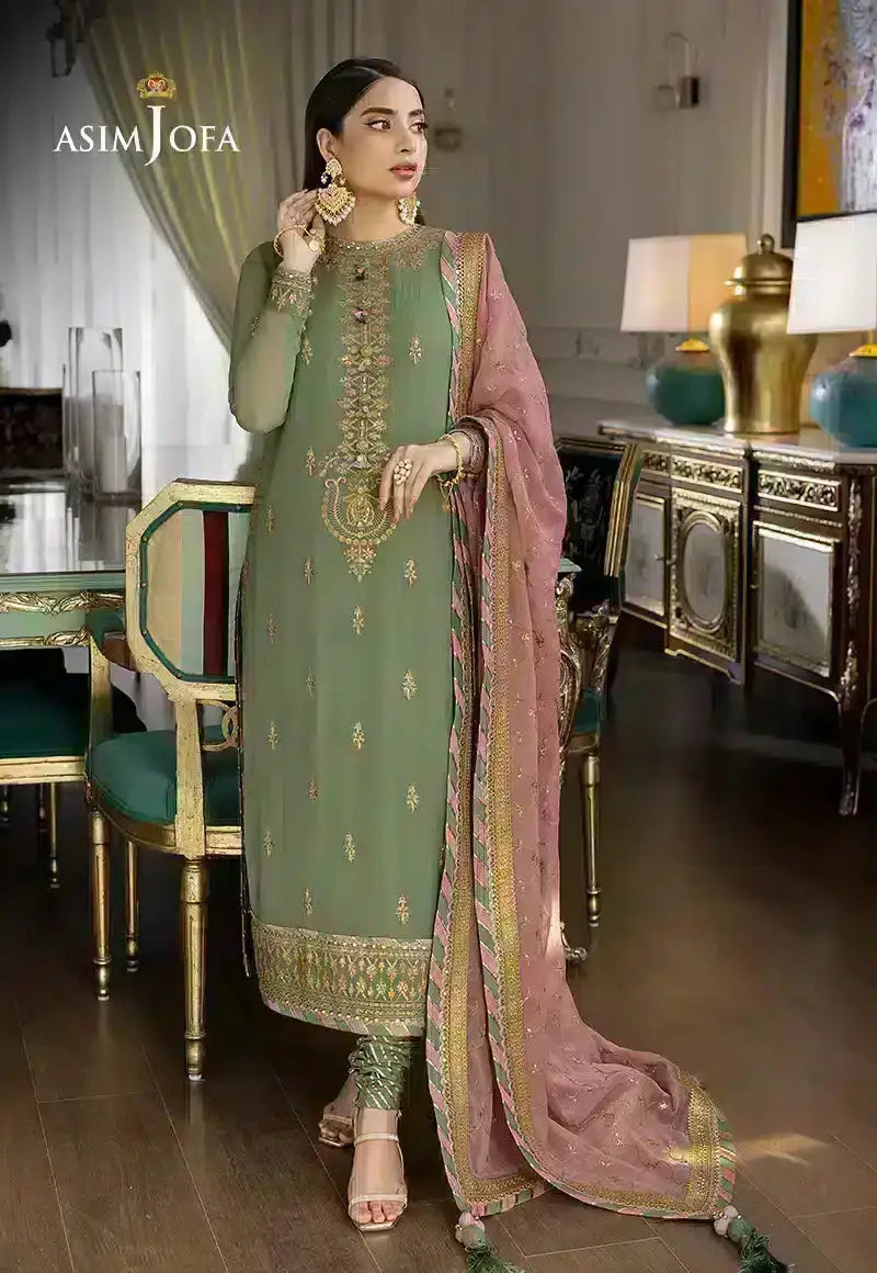 Asim Jofa | Jhilmil Luxury Formals 23 | AJJM-19 - Pakistani Designer Dress - by Asim Jofa | Type: Casuals - 100% Original at Saira Sultan