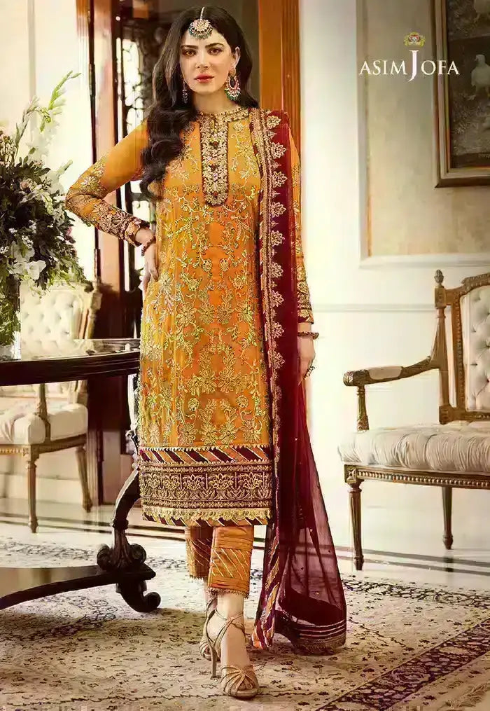 Asim Jofa | Zari Sitara Collection 2023 | AJZS-30 - Pakistani Designer Dress - by Asim Jofa | Type: Casuals - 100% Original at Saira Sultan
