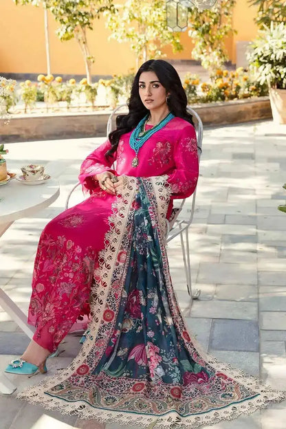 Nilofer Shahid | Luxury Lawn 2023 | Alyana - Pakistani Designer Dress - by Nilofer Shahid | Type: Luxury - 100% Original at Saira Sultan