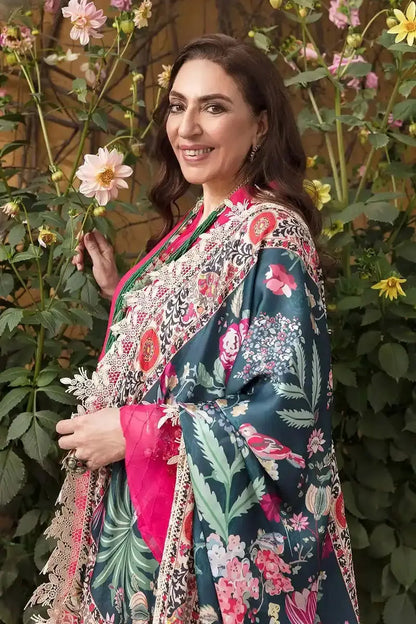 Nilofer Shahid | Luxury Lawn 2023 | Alyana - Pakistani Designer Dress - by Nilofer Shahid | Type: Luxury - 100% Original at Saira Sultan