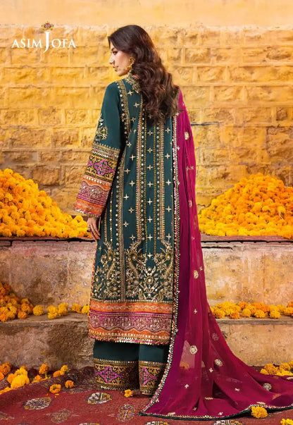 Asim Jofa | Luxury Lawn 2023 | AJLR-25 - Pakistani Designer Dress - by Asim Jofa | Type: Luxury - 100% Original at Saira Sultan