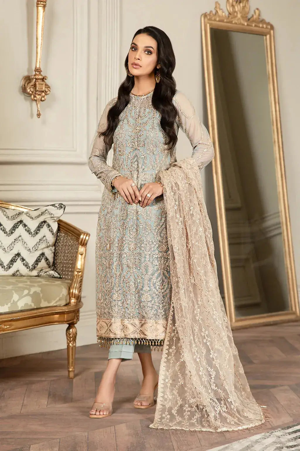 Zarif | Mehroze Formals 2022 | Iceberg - Pakistani Designer Dress - by Zarif | Type: Formal - 100% Original at Saira Sultan