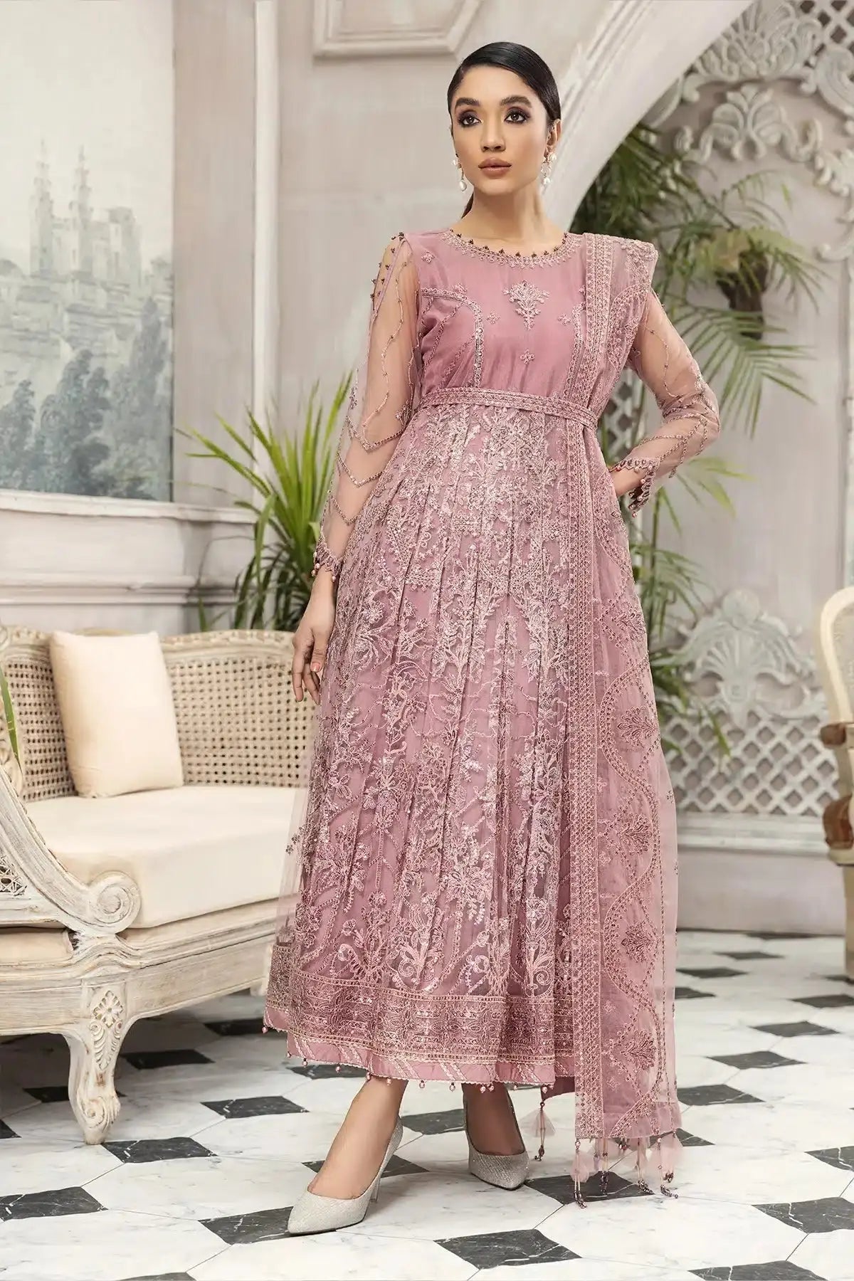 Alizeh | Embroidered Chiffon | Mahpera - Pakistani Designer Dress - by Alizeh | Type: Formal - 100% Original at Saira Sultan