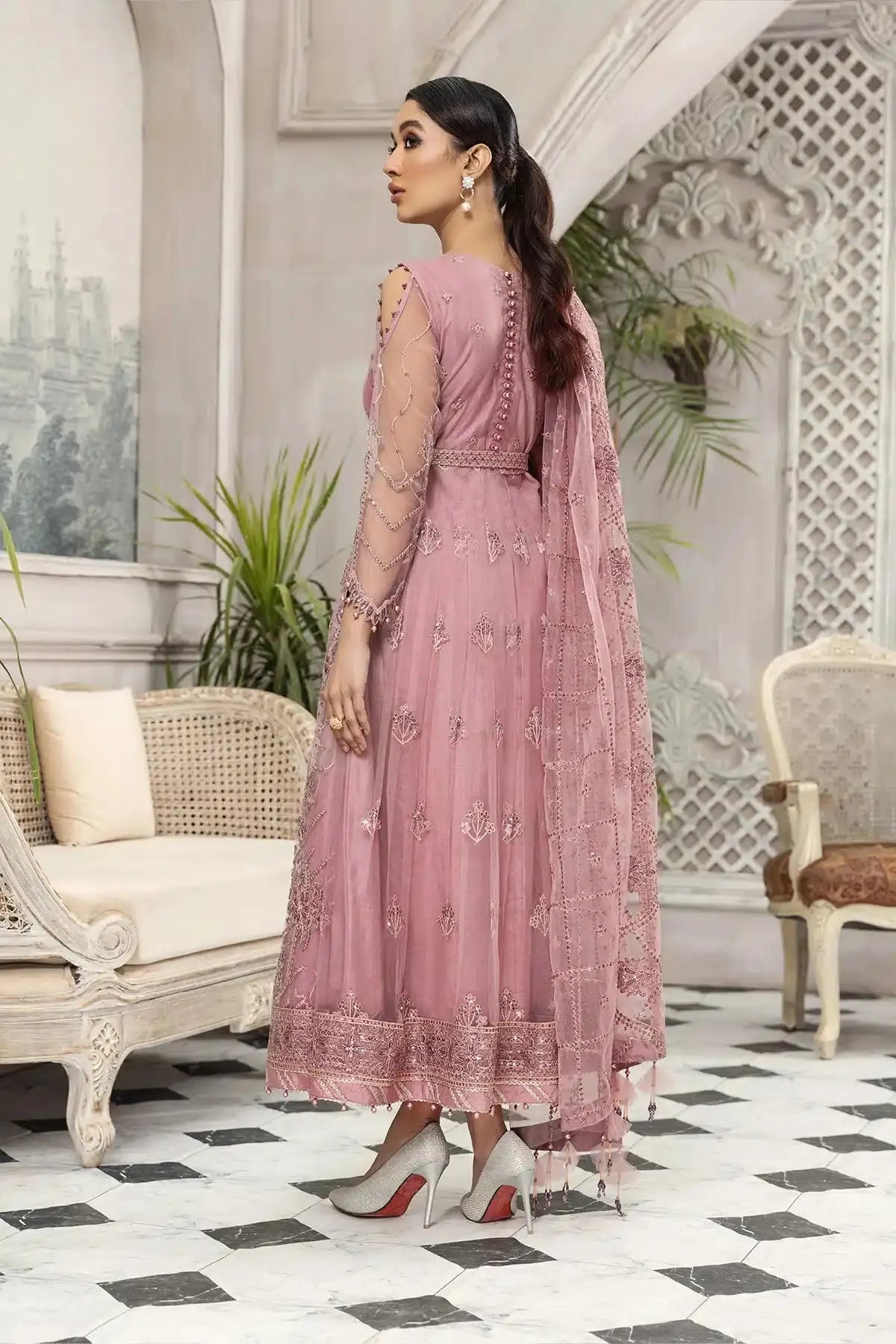Alizeh | Embroidered Chiffon | Mahpera - Pakistani Designer Dress - by Alizeh | Type: Formal - 100% Original at Saira Sultan