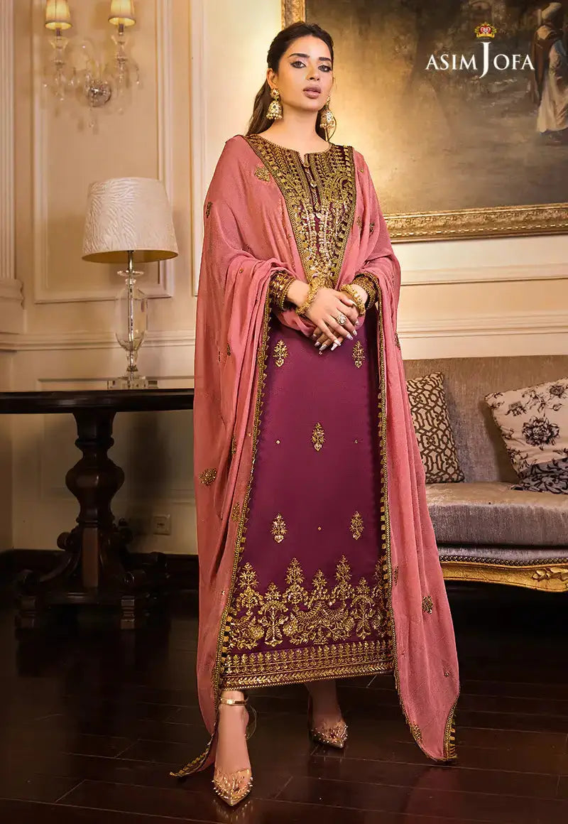 Asim Jofa | Maahru and Noori Collection23 | AJSM-15 - Pakistani Designer Dress - by Asim Jofa | Type: Formal - 100% Original at Saira Sultan