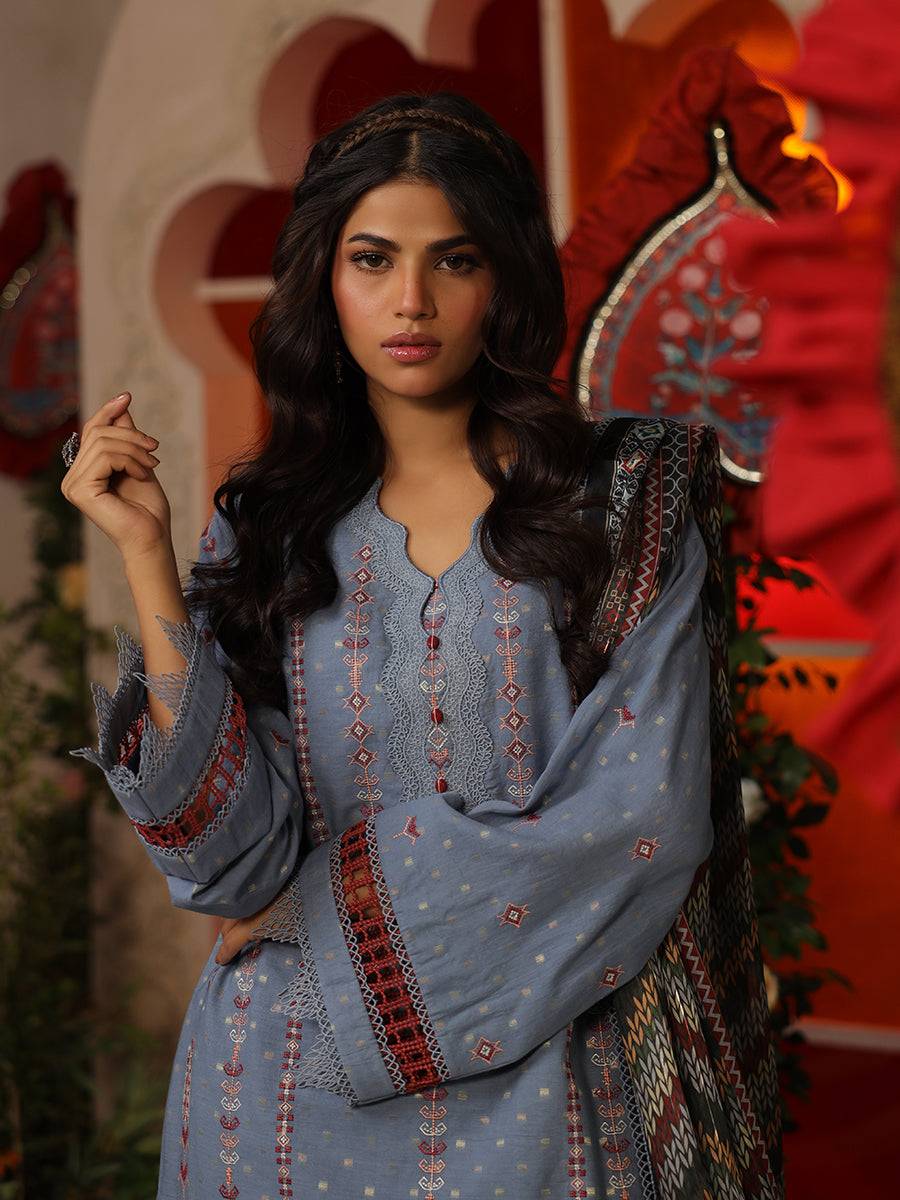 Salitex | Eid Edition | D15 - Pakistani Designer Dress - by Salitex | Type: Luxury - 100% Original at Saira Sultan