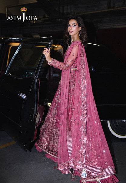 Asim Jofa | Festive Collection 25 | AJFF-03 S Candy Pink Net