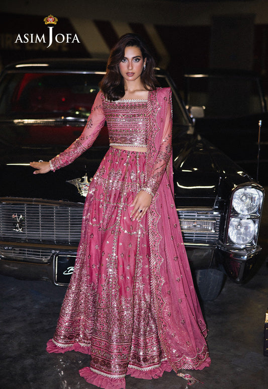Asim Jofa | Festive Collection 25 | AJFF-03 XS Candy Pink Net