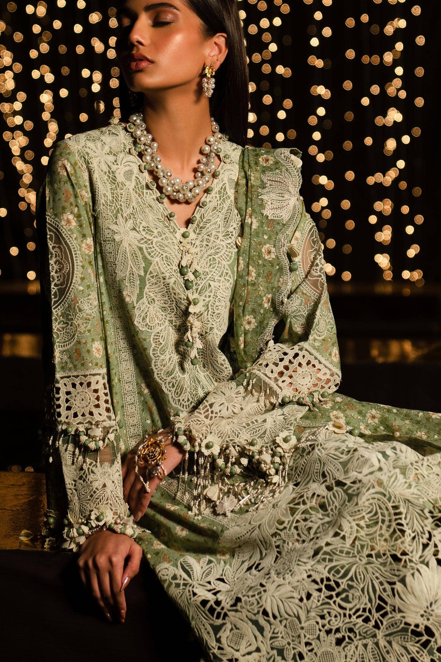 Sana Safinaz | Luxury Collection 24 | L241-005B-3CU - Pakistani Designer Dress - by Sana Safinaz | Type: Luxury - 100% Original at Saira Sultan