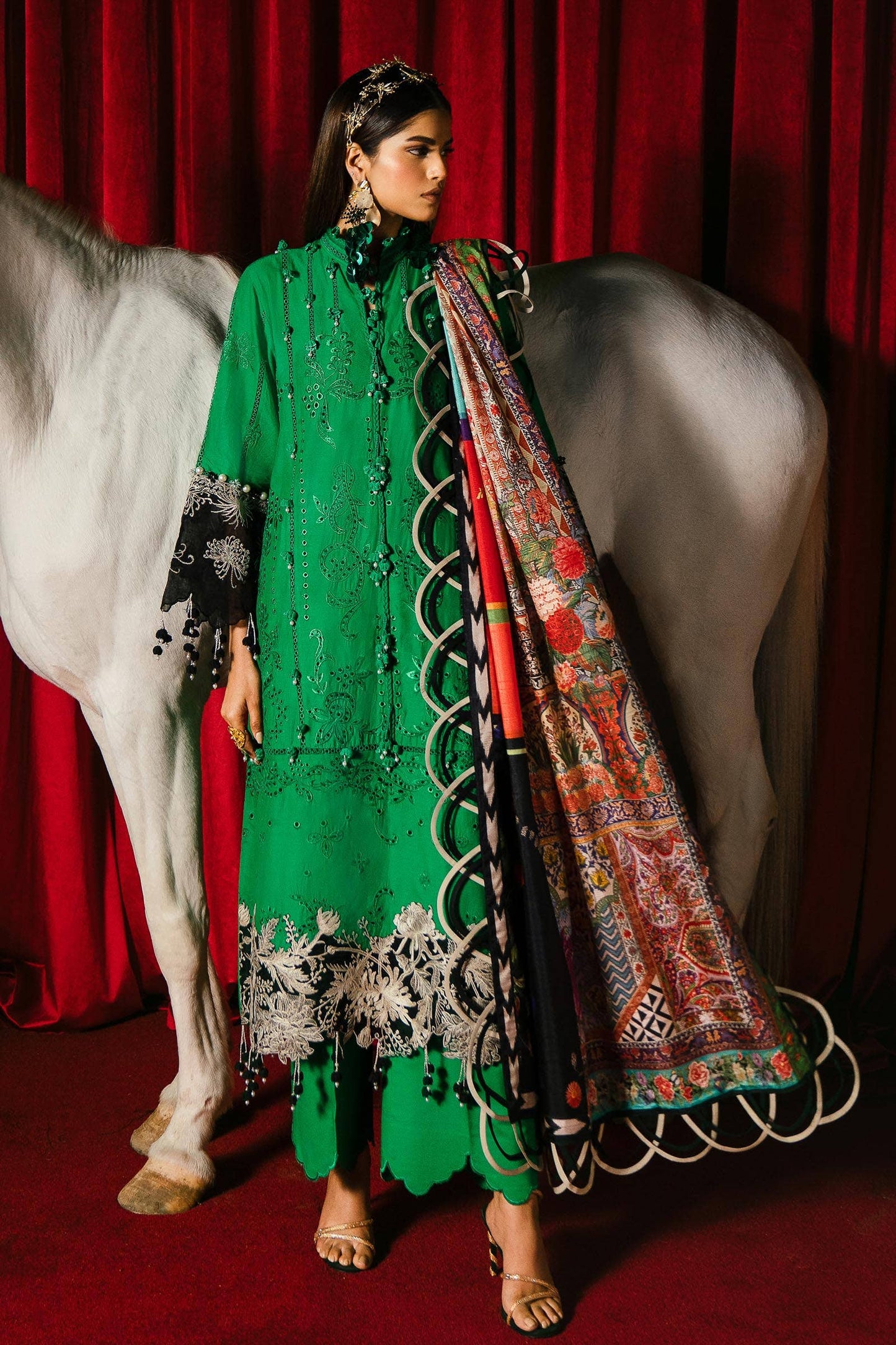 Sana Safinaz | Luxury Collection 24 | L241-001B-3CL - Pakistani Designer Dress - by Sana Safinaz | Type: Luxury - 100% Original at Saira Sultan