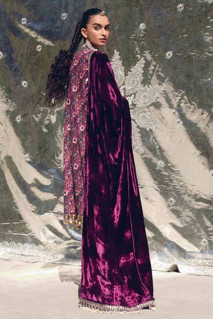 Sana Safinaz | Winter Shawl 24 | Velvet S241-006A-3CP - Pakistani Designer Dress - by Sana Safinaz | Type: Ladies Clothes - 100% Original at Saira Sultan