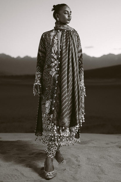 Sana Safinaz | Winter Shawl 24 | S241-007A-3CP - Pakistani Designer Dress - by Sana Safinaz | Type: Ladies Clothes - 100% Original at Saira Sultan