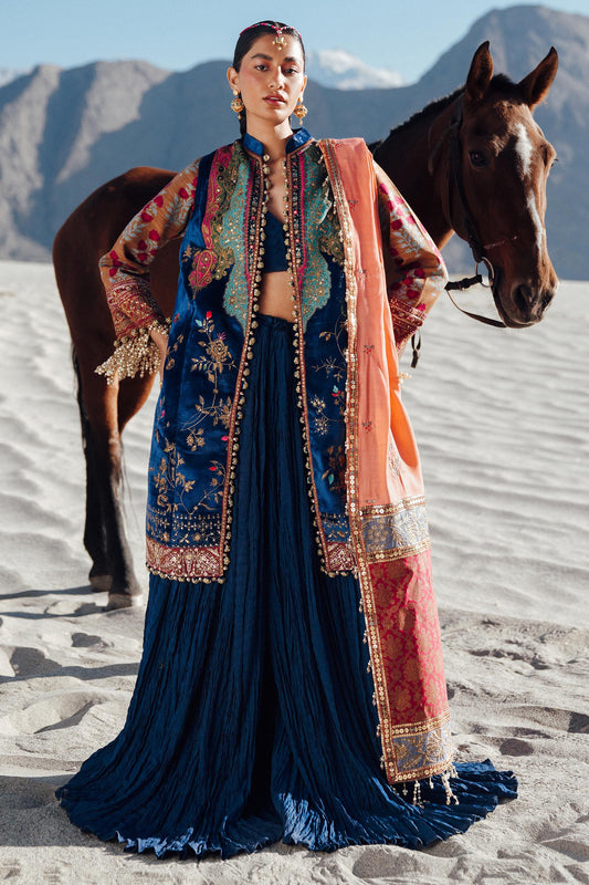 Sana Safinaz | Winter Shawl 24 | Velvet V241-001-3CP - Pakistani Designer Dress - by Sana Safinaz | Type: Ladies Clothes - 100% Original at Saira Sultan