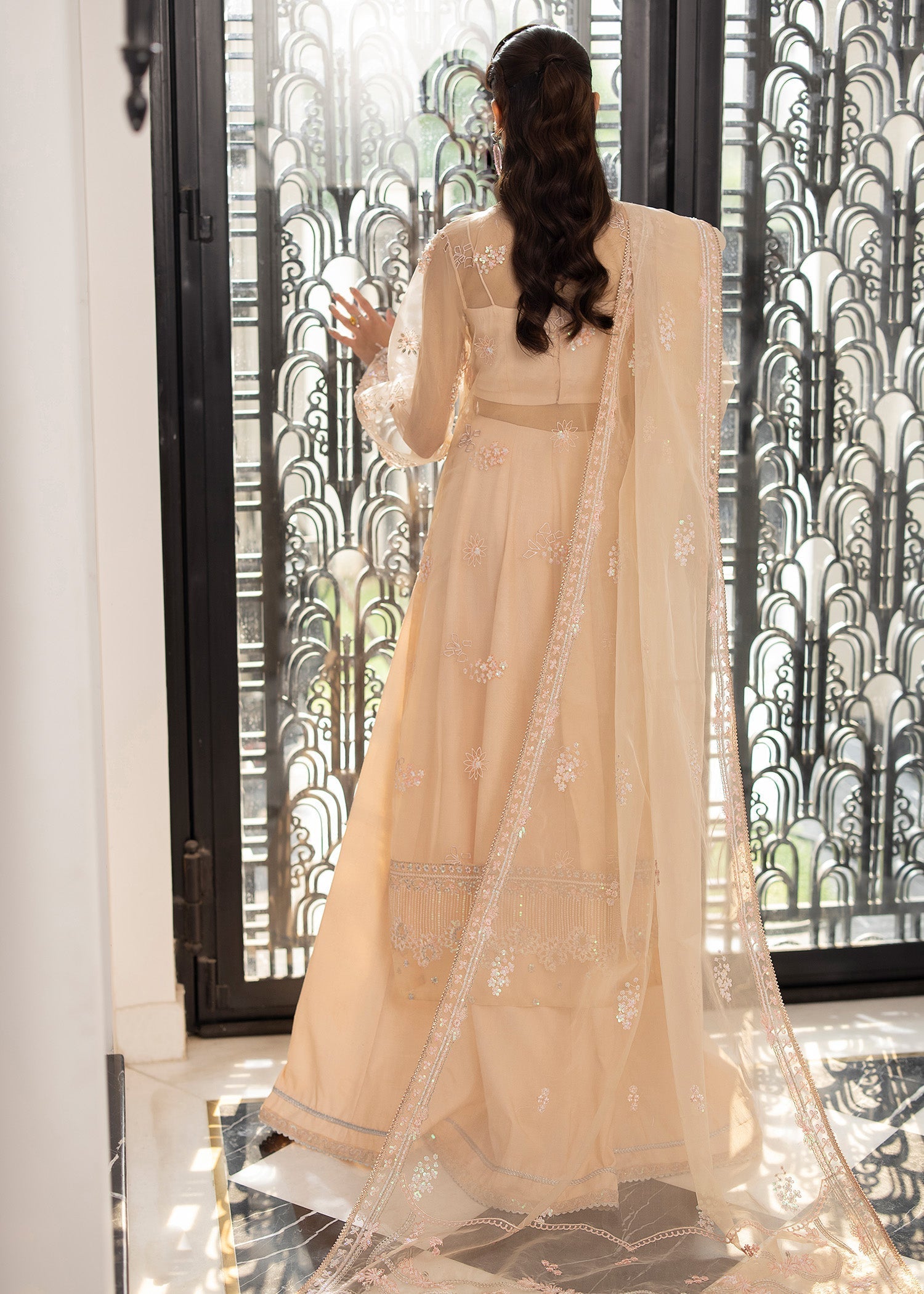 Sardinia | La More 24 | Peach Blossom - Pakistani Designer Dress - by Sardinia | Type: Ladies Clothes - 100% Original at Saira Sultan