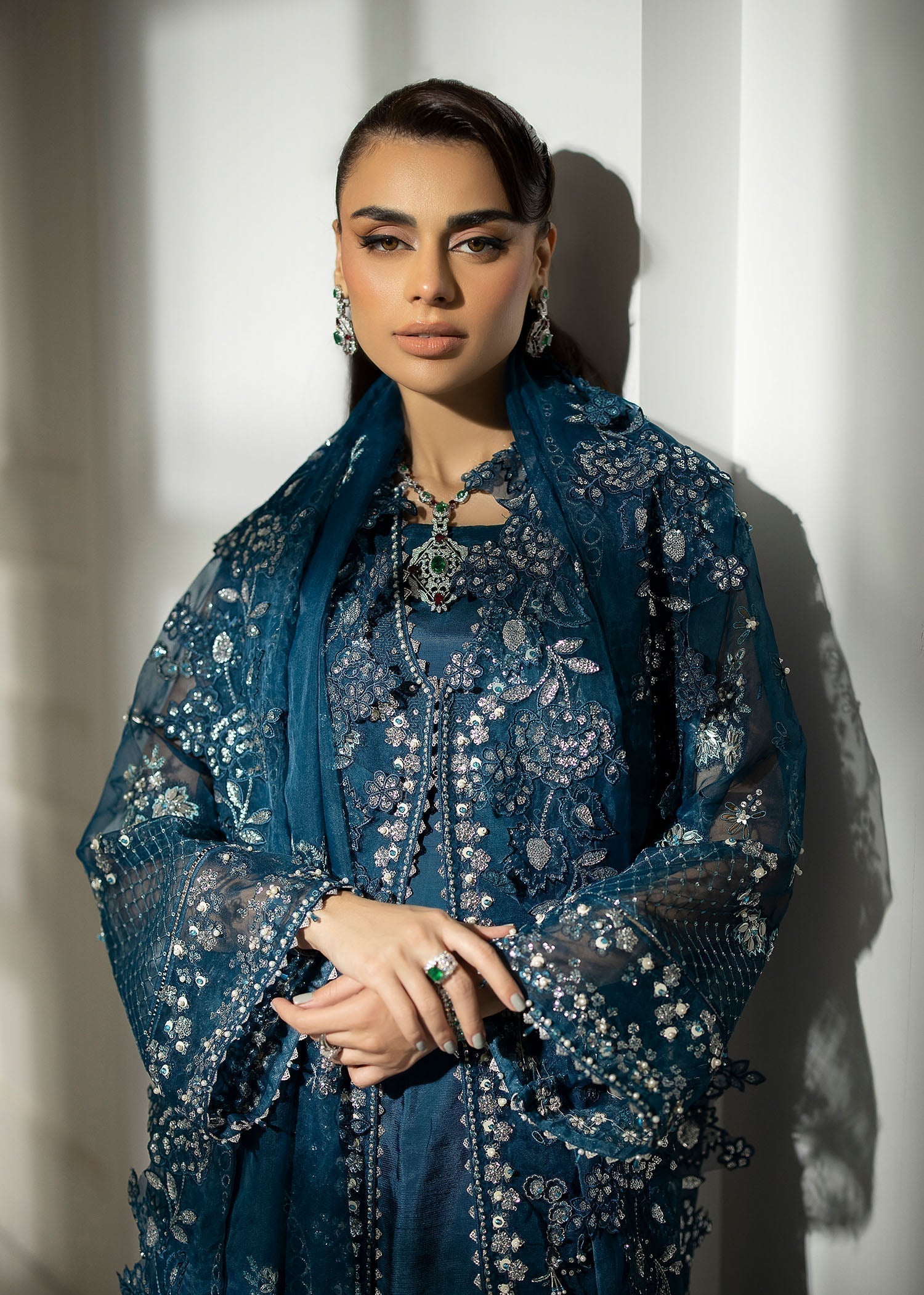 Sardinia | La More 24 | Blue Mirage - Pakistani Designer Dress - by Sardinia | Type: Ladies Clothes - 100% Original at Saira Sultan