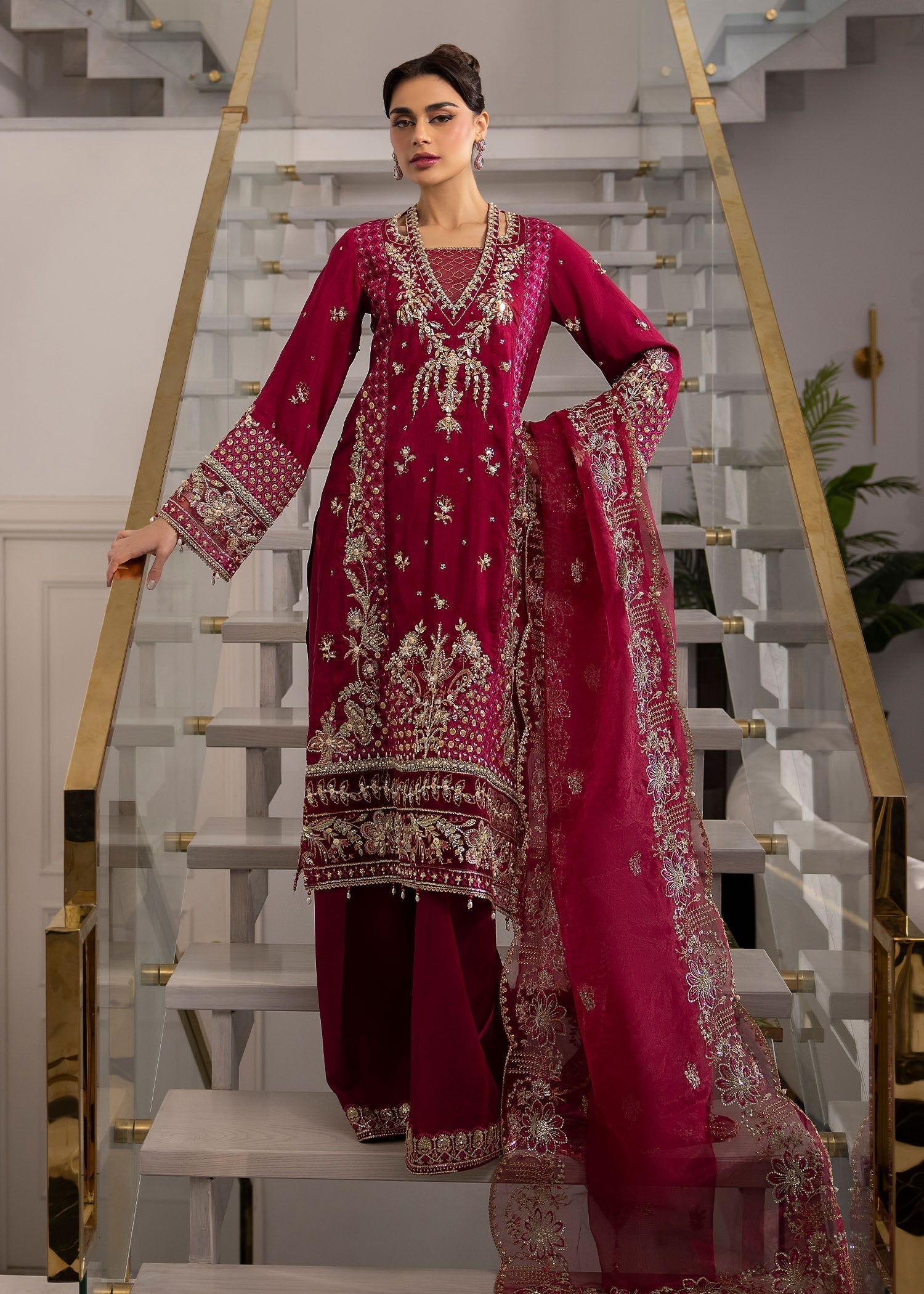 Sardinia | La More 24 | Scarlet dream - Pakistani Designer Dress - by Sardinia | Type: Ladies Clothes - 100% Original at Saira Sultan