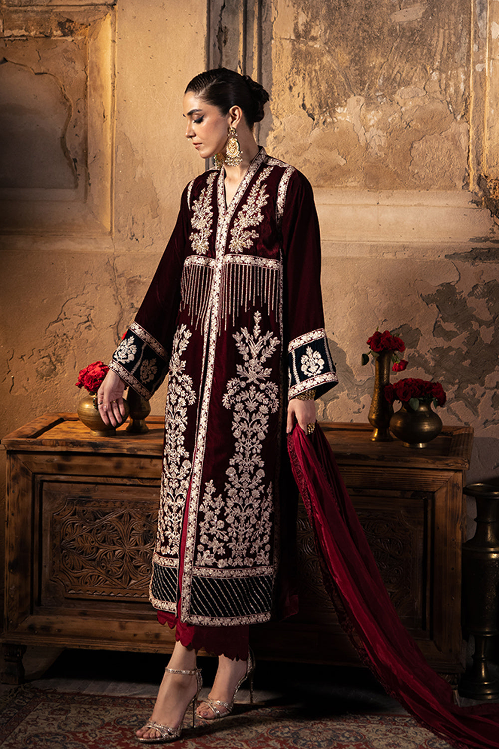 Azure | Vogue Formals | Scarlet Majesty S Maroon Velvet