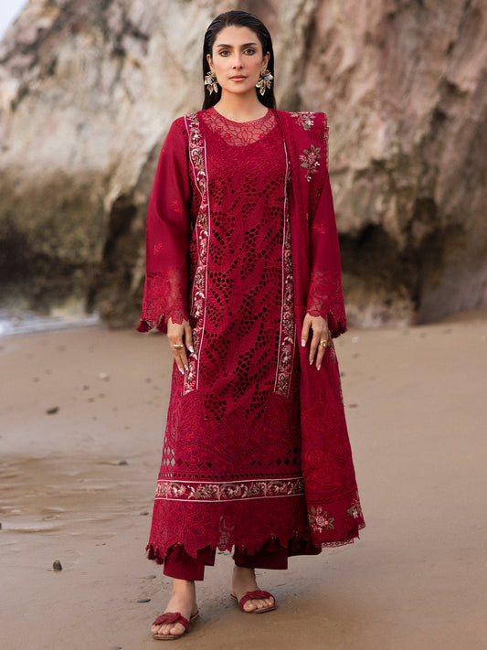 Mahnur | Sirena Luxury Lawn 25 | Scarlett XS Red Lawn