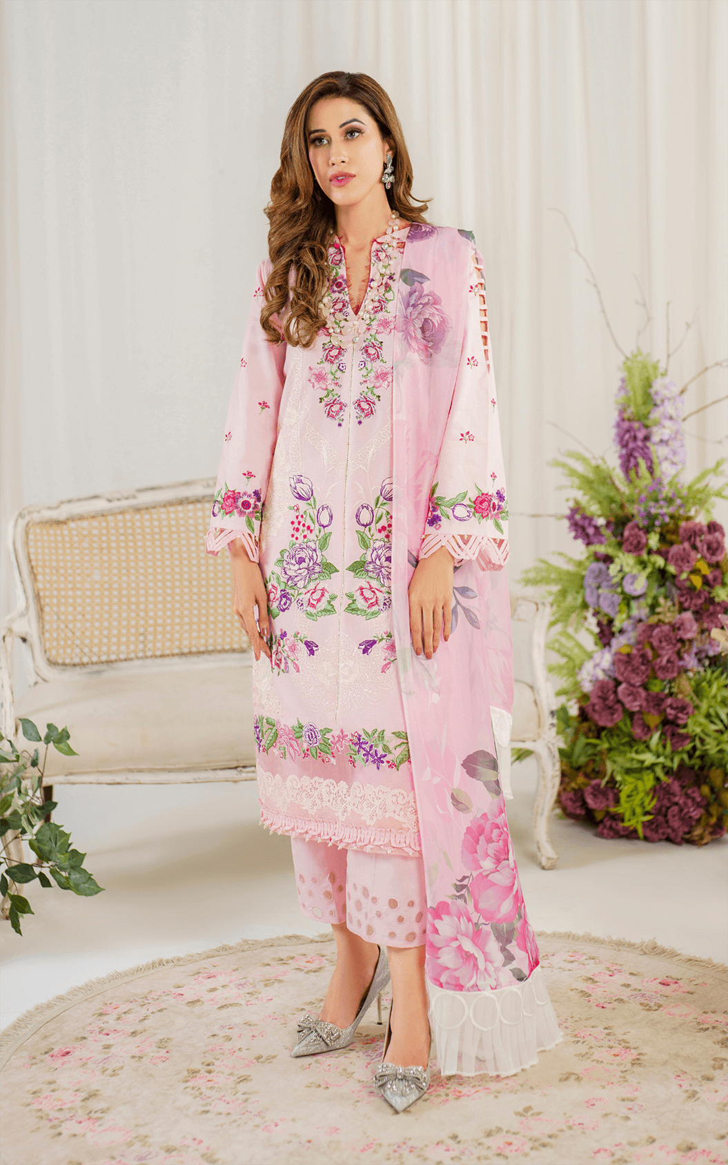 Asifa and Nabeel | Pretty in Pink Limited Edition | Sedum (PP-9) - Pakistani Designer Dress - by Asifa and Nabeel | Type: Luxury - 100% Original at Saira Sultan