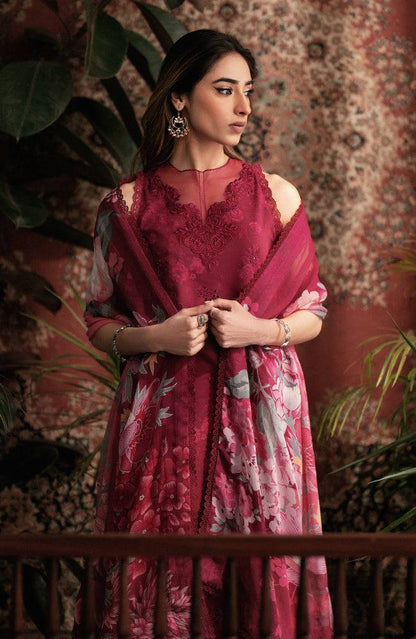 Seran | Afsanah Lawn 24 | Ruby - Pakistani Designer Dress - by Seran | Type: Luxury - 100% Original at Saira Sultan