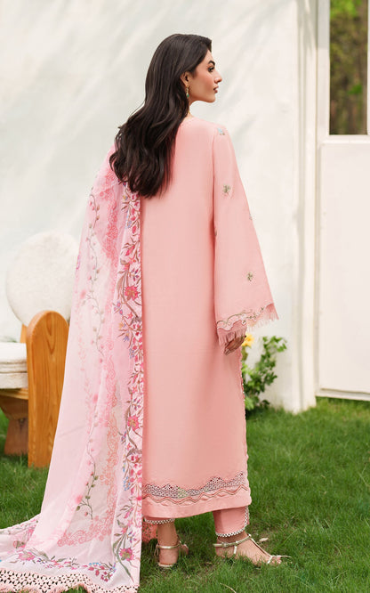 Asifa and Nabeel | Eden Cambric 25 | Serene Blush ECU25-01 - Pakistani Designer Dress - by Asifa and Nabeel - Type : Ladies Clothes - 100% Original at Saira Sultan