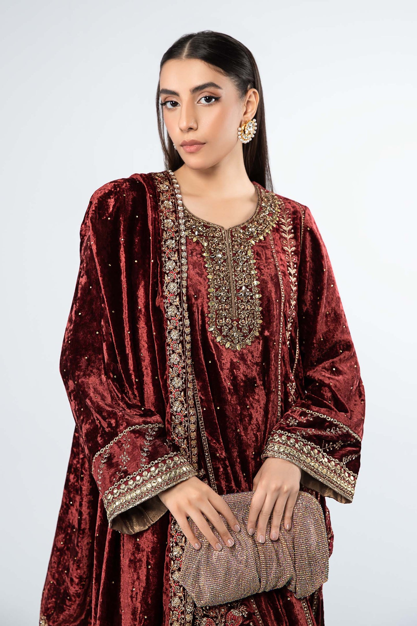Maira B | Ready to Wear | SF-W24-14 S Maroon