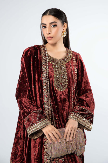 Maira B | Ready to Wear | SF-W24-14 S Maroon