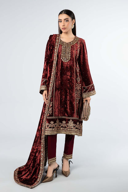 Maira B | Ready to Wear | SF-W24-14 XS Maroon