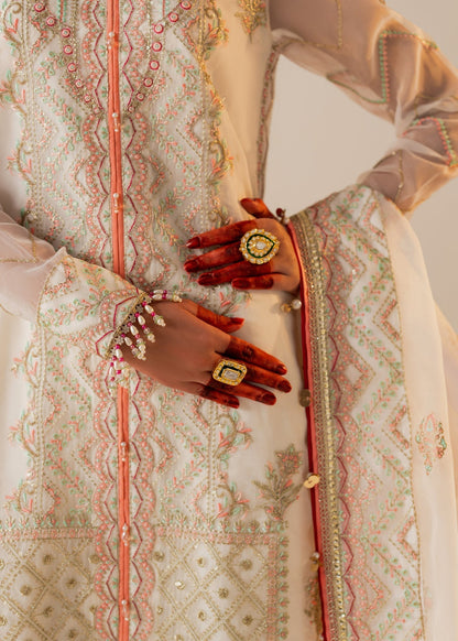 Shurooq | Zara Edit 24 | Nayna M Ivory Organza
