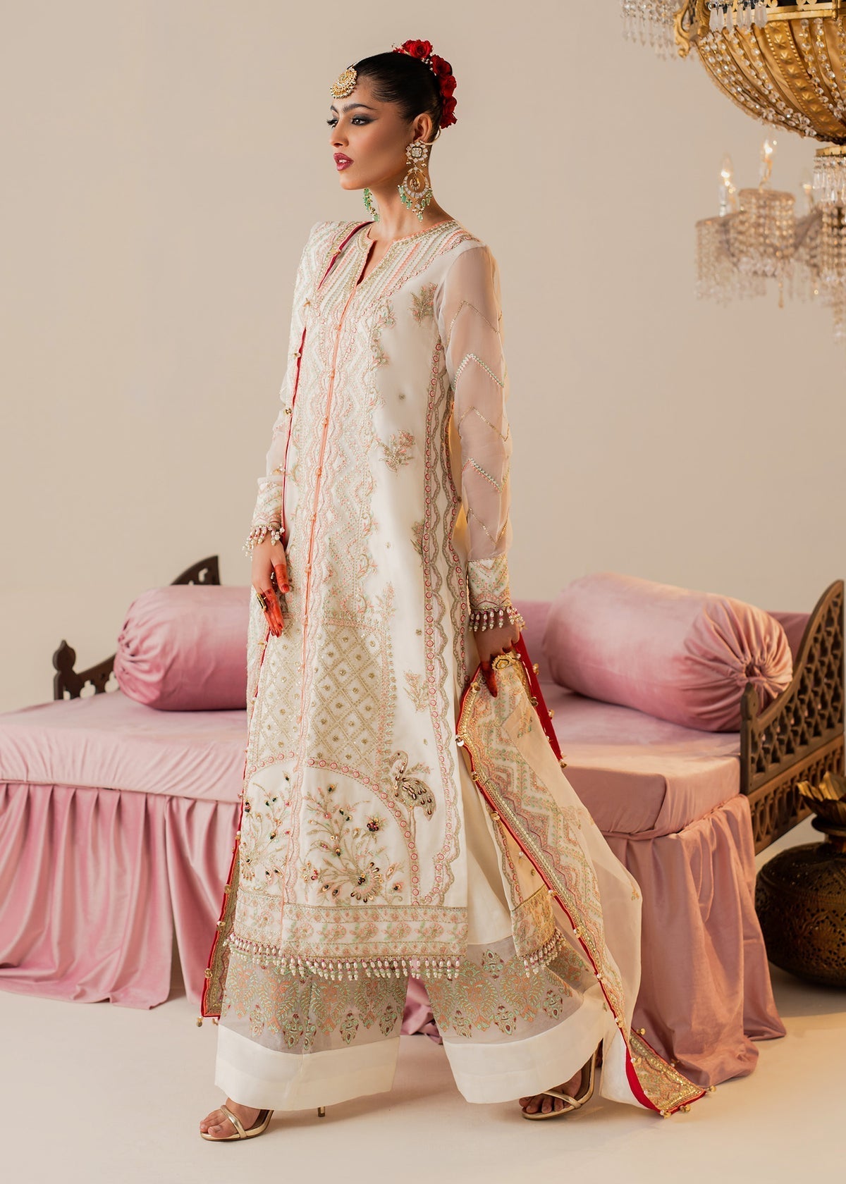 Shurooq | Zara Edit 24 | Nayna Custom Size Ivory Organza