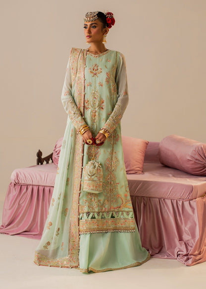Shurooq | Zara Edit 24 | Daalia XS Mint Gray Chiffon