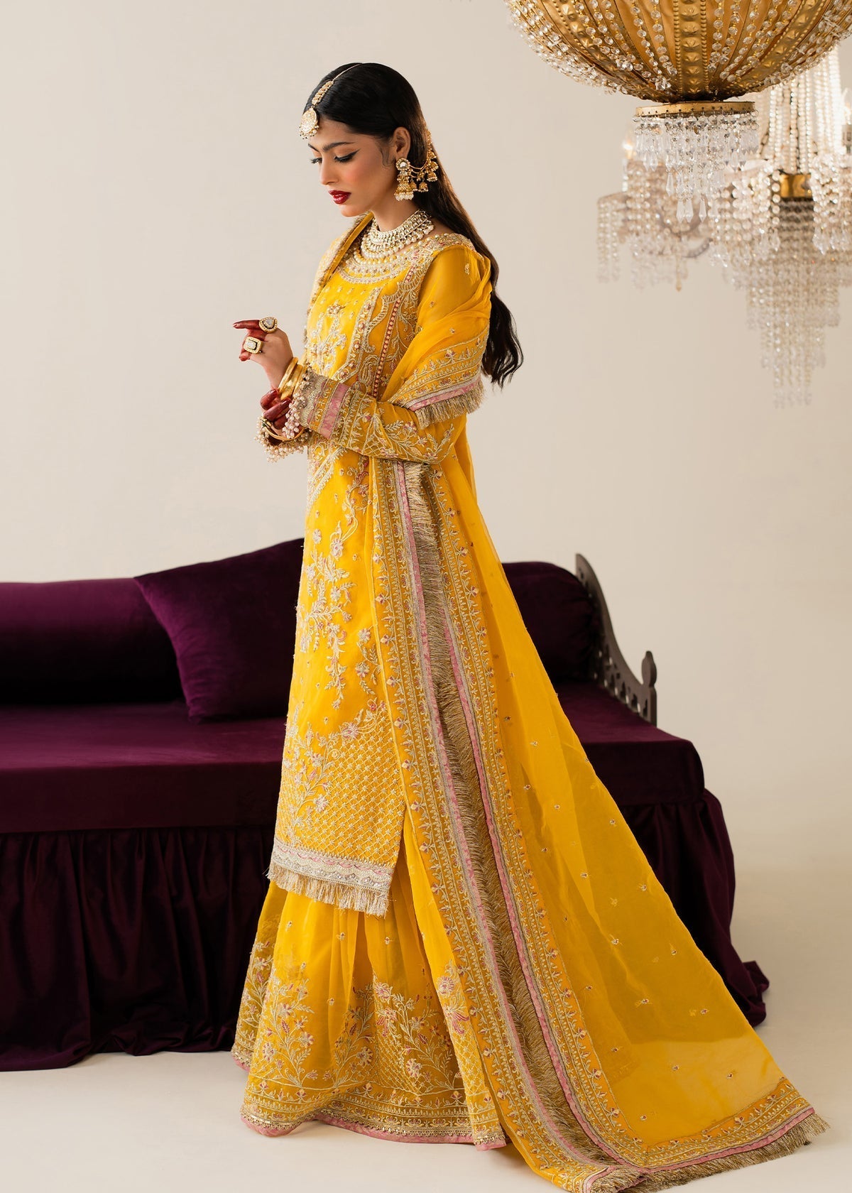 Shurooq | Zara Edit 24 | Sundul XL Yellow Organza