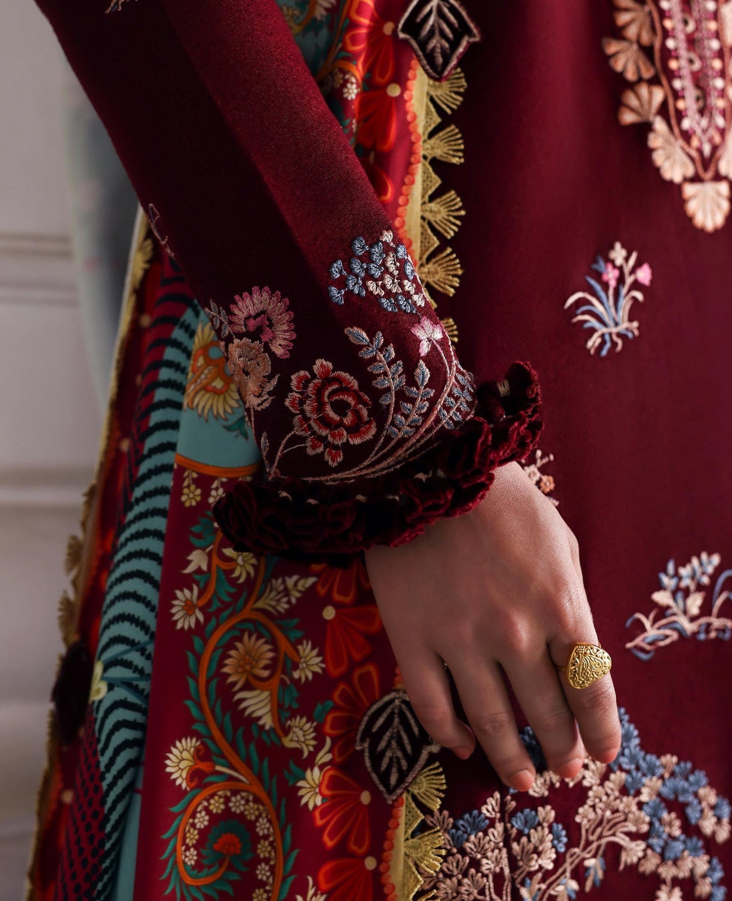 Republic Womenswear | Amaris Luxury Shawl 25 | Sienna by Republic Womenswear - Designer Dress  - Type : Ladies Clothes - Available at Saira Sultan - 100% Original 